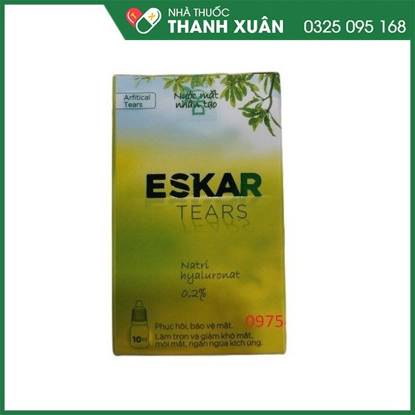 Nước mắt nhân tạo Eskar Tears rửa mắt, phòng bệnh về mắt